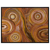 Alcove Studio Ngurrbul Dark Canvas Wall Art