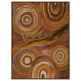 Alcove Studio Ngurrbul Dark Canvas Wall Art