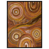 Alcove Studio Ngurrbul Dark Canvas Wall Art