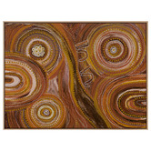 Alcove Studio Ngurrbul Dark Canvas Wall Art