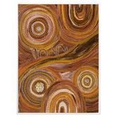 Alcove Studio Ngurrbul Dark Canvas Wall Art