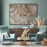 Alcove Studio Dhala-bu-nya Bula Green Canvas Wall Art