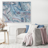 Alcove Studio Dhala-bu-nya Bula Blue Canvas Wall Art