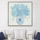Alcove Studio Ginger Jar Hydrangea Canvas Wall Art