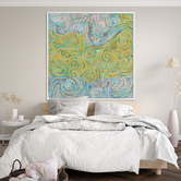 Alcove Studio Mina Mina Jukurrpa VI Yellow Canvas Wall Art