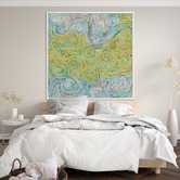 Alcove Studio Mina Mina Jukurrpa VI Yellow Canvas Wall Art