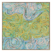 Alcove Studio Mina Mina Jukurrpa VI Yellow Canvas Wall Art