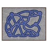 Alcove Studio Ngapa Jukurrpa III Blue Canvas Wall Art