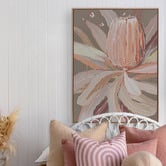 Alcove Studio Peach Banskia Canvas Wall Art