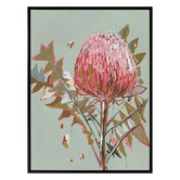 Alcove Studio Sage Waratah Canvas Wall Art