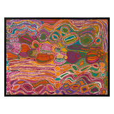 Alcove Studio Mina Mina Jukurrpa VIII Pink Canvas Wall Art
