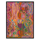 Alcove Studio Mina Mina Jukurrpa VIII Pink Canvas Wall Art