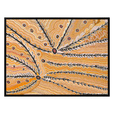 Alcove Studio Wakirlpirri Jukurrpa Ochre Canvas Wall Art