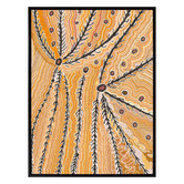 Alcove Studio Wakirlpirri Jukurrpa Ochre Canvas Wall Art