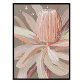 Alcove Studio Peach Banskia Canvas Wall Art