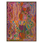 Alcove Studio Mina Mina Jukurrpa VIII Pink Canvas Wall Art