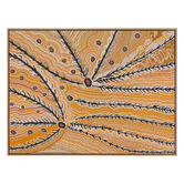 Alcove Studio Wakirlpirri Jukurrpa Ochre Canvas Wall Art
