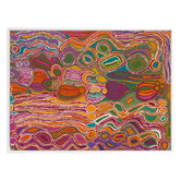 Alcove Studio Mina Mina Jukurrpa VIII Pink Canvas Wall Art