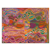 Alcove Studio Mina Mina Jukurrpa VIII Pink Canvas Wall Art