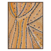 Alcove Studio Wakirlpirri Jukurrpa Ochre Canvas Wall Art