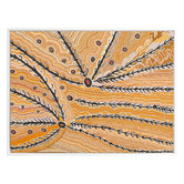 Alcove Studio Wakirlpirri Jukurrpa Ochre Canvas Wall Art