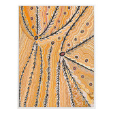 Alcove Studio Wakirlpirri Jukurrpa Ochre Canvas Wall Art