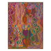 Alcove Studio Mina Mina Jukurrpa VIII Pink Canvas Wall Art