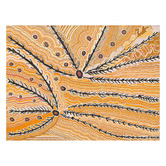 Alcove Studio Wakirlpirri Jukurrpa Ochre Canvas Wall Art