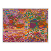 Alcove Studio Mina Mina Jukurrpa VIII Pink Canvas Wall Art