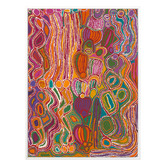 Alcove Studio Mina Mina Jukurrpa VIII Pink Canvas Wall Art