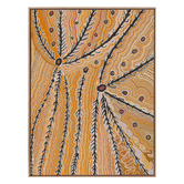 Alcove Studio Wakirlpirri Jukurrpa Ochre Canvas Wall Art