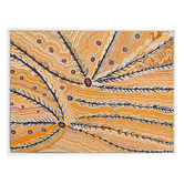 Alcove Studio Wakirlpirri Jukurrpa Ochre Canvas Wall Art
