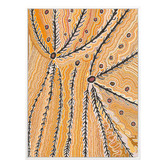 Alcove Studio Wakirlpirri Jukurrpa Ochre Canvas Wall Art