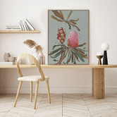Alcove Studio Sage Banksia Canvas Wall Art