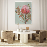 Alcove Studio Sage Waratah Canvas Wall Art
