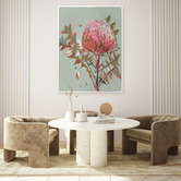 Alcove Studio Sage Waratah Canvas Wall Art