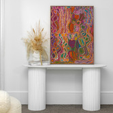 Alcove Studio Mina Mina Jukurrpa VIII Pink Canvas Wall Art