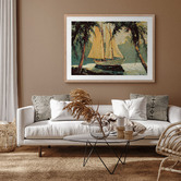 Alcove Studio Golden Sails Printed Wall Art