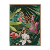 Alcove Studio Jungle Peekaboo Leopard Printed Wall Art