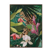 Alcove Studio Jungle Peekaboo Leopard Printed Wall Art