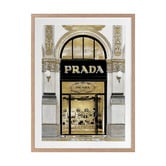Alcove Studio Prada in Gold Printed Wall Art