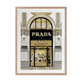 Alcove Studio Prada in Gold Printed Wall Art