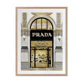 Alcove Studio Prada in Gold Printed Wall Art