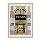 Alcove Studio Prada in Gold Printed Wall Art
