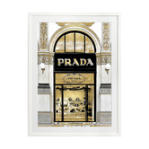 Alcove Studio Prada in Gold Printed Wall Art