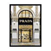 Alcove Studio Prada in Gold Printed Wall Art