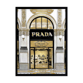 Alcove Studio Prada in Gold Printed Wall Art