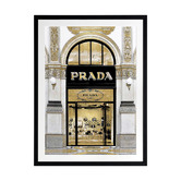 Alcove Studio Prada in Gold Printed Wall Art