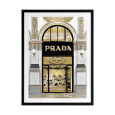 Alcove Studio Prada in Gold Printed Wall Art