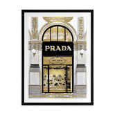 Alcove Studio Prada in Gold Printed Wall Art